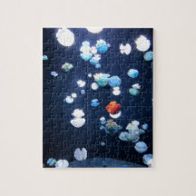 Rainbow Jelly Fish  Monogram Puzzle