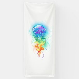 Rainbow jellyfish banner