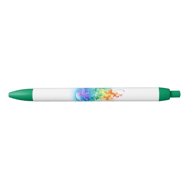 Rainbow jellyfish black ink pen (Front)