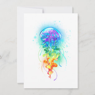 Rainbow jellyfish card