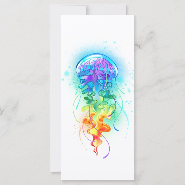 Rainbow jellyfish card (Front)
