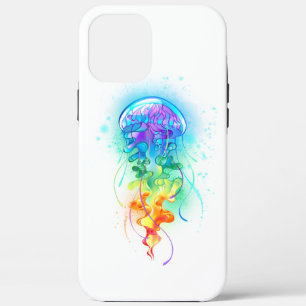 Rainbow jellyfish iPhone 12 pro max case