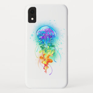 Rainbow jellyfish iPhone XR case