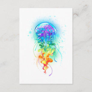 Rainbow jellyfish enclosure card