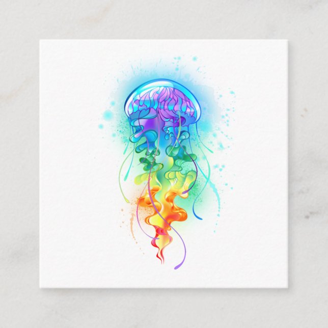 Rainbow jellyfish enclosure card (Front)