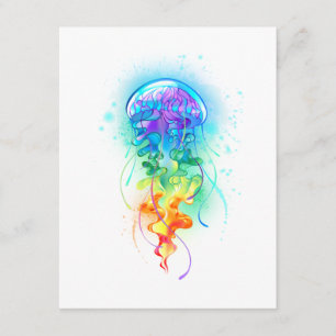 Rainbow jellyfish enclosure card