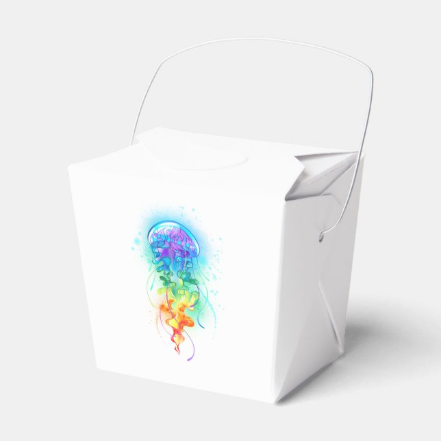 Rainbow jellyfish favour box (Front Side)