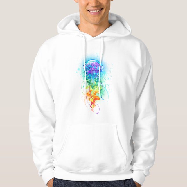 Rainbow jellyfish hoodie (Front)