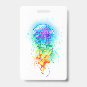 Rainbow jellyfish ID badge