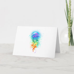 Rainbow jellyfish invitation