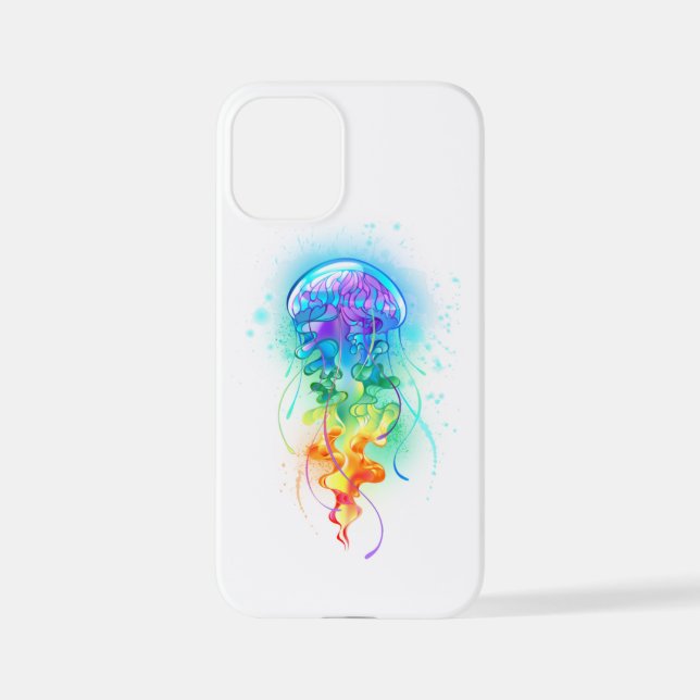 Rainbow jellyfish iPhone case (Back)