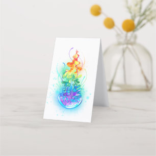 Rainbow jellyfish loyalty card