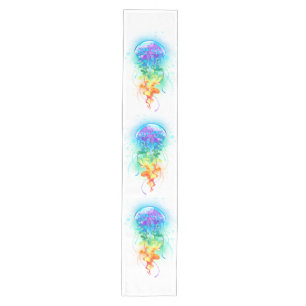 Rainbow jellyfish medium table runner