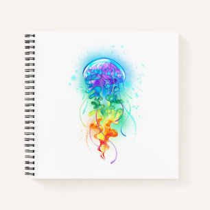 Rainbow jellyfish notebook