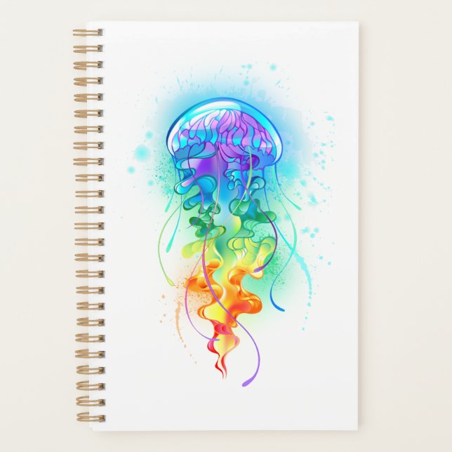 Rainbow jellyfish planner (Front)