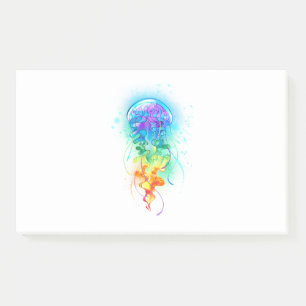 Rainbow jellyfish post-it notes