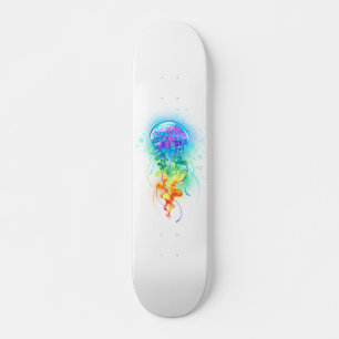 Rainbow jellyfish skateboard