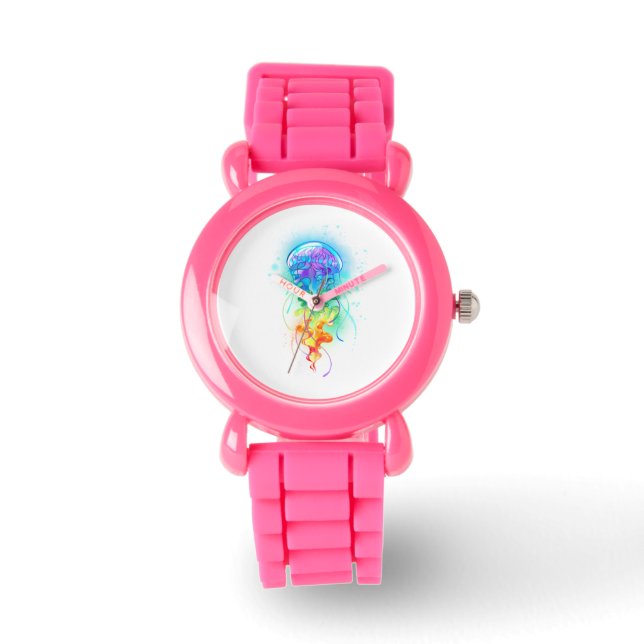 Rainbow jellyfish watch (Front)