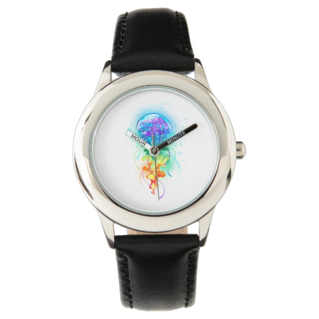 Rainbow jellyfish watch (Front)