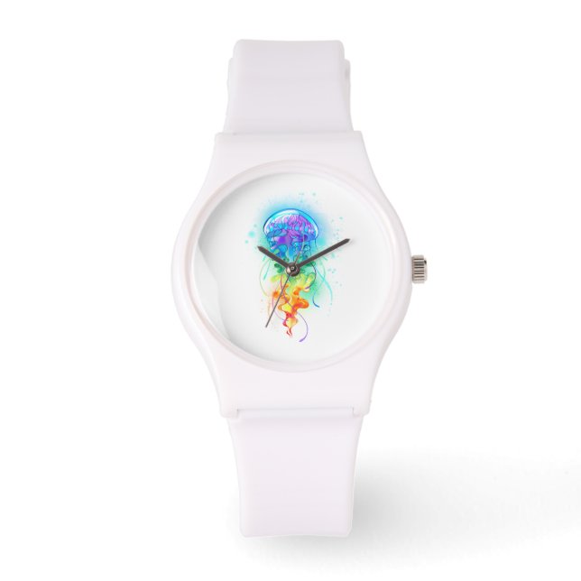 Rainbow jellyfish watch (Front)