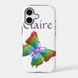 Rainbow Jewelled Butterfly 3D Personalised