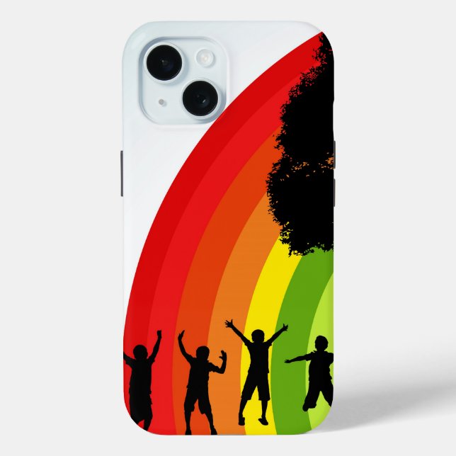 Rainbow Joy Case-Mate iPhone Case (Back)