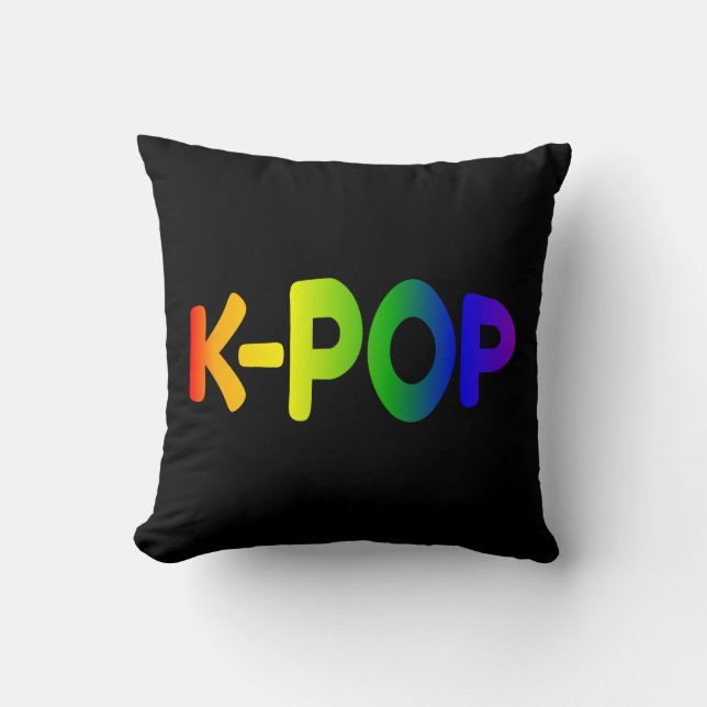 Rainbow K-Pop Pillow (Front)