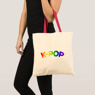 Rainbow K-Pop Tote Bag