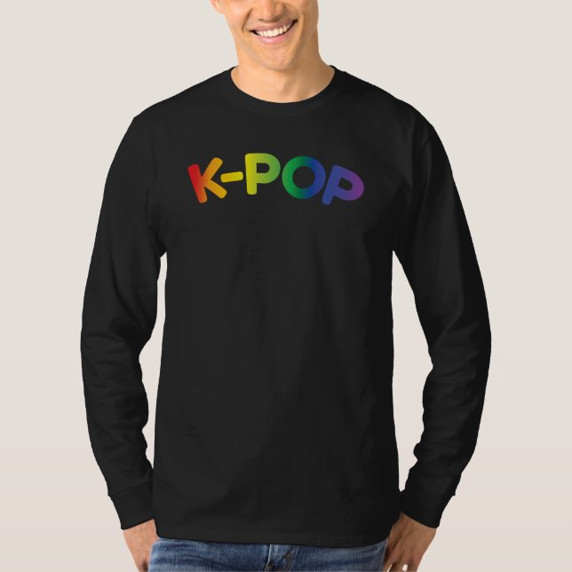 Rainbow K-Pop Ver 1 Long Sleeve T-Shirt (Front)