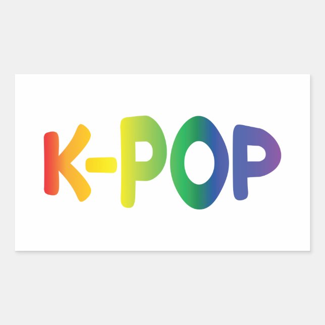 Rainbow K-Pop Ver 2 Sticker (Front)