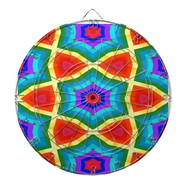 Rainbow Kaleidoscope 2183 Dartboard (Front)