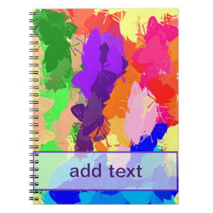 Rainbow Kaleidoscope Butterflies Notebook