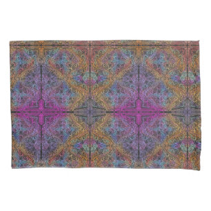 Rainbow Kaleidoscope Mandala Pillowcase