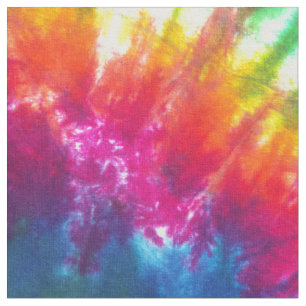 Rainbow Kaleidoscope Tie-Dye Fabric