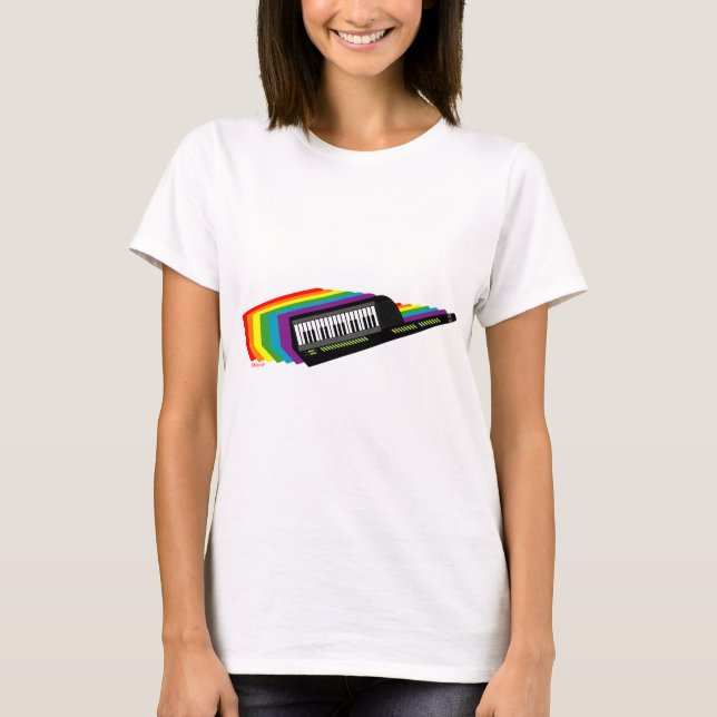 Rainbow Keytar T-Shirt (Front)