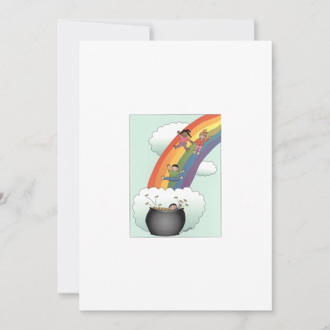 Rainbow Kids Adoption Announcement (Front)