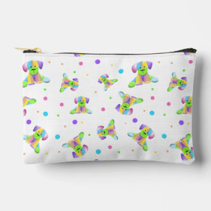 rainbow kids dog puppy polka dot bright fun colour accessory pouch