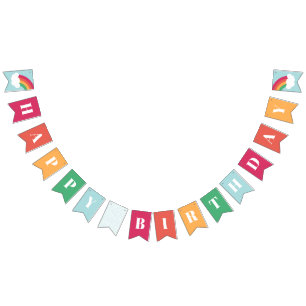 Rainbow Kids Happy Birthday Bunting