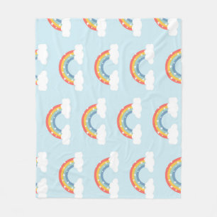 Rainbow Kids Magical Pattern Fleece Blanket