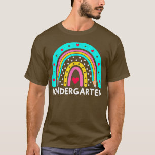 Rainbow Kindergarten Teacher First Day of School T-Shirt
