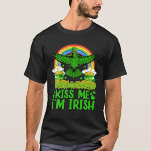Rainbow Kiss Me I'm Irish Northern Cardinal St Pat T-Shirt