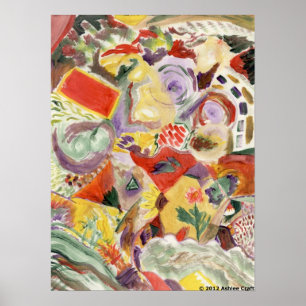 "Rainbow Kitchen" Art Poster Print