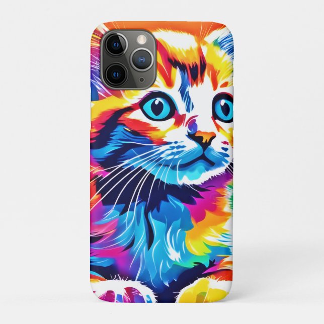 Rainbow Kitten Dreams Case-Mate iPhone Case (Back)