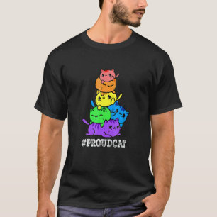 Rainbow Kitten Lgbq Gay Pride Purride Ally Cat Pi T-Shirt