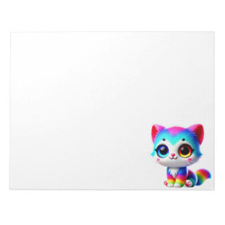 Rainbow Kitten Notepad