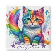 Rainbow Kitten Painter