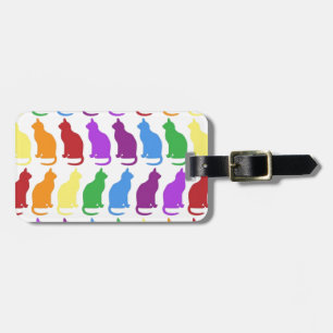 Rainbow Kittens Classy Designer Luggage Tag