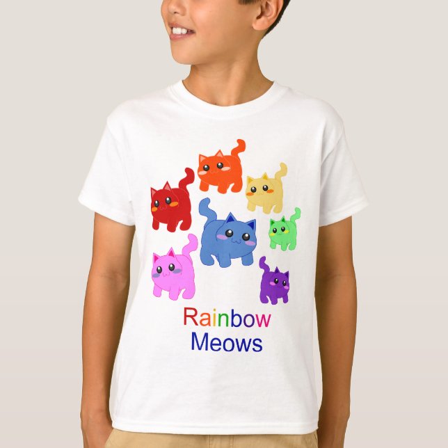 Rainbow kittens! T-Shirt (Front)