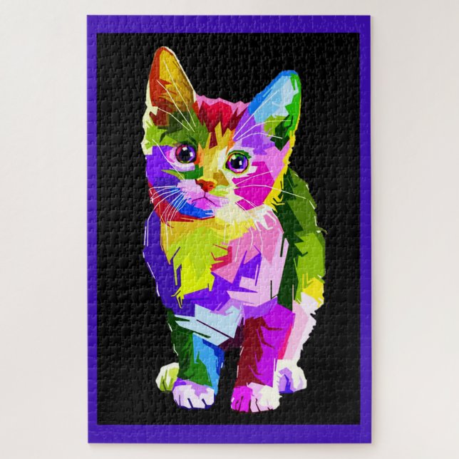 Rainbow Kitty Jigsaw Puzzle (Vertical)