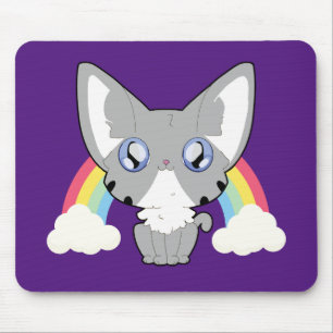 Rainbow Kitty Mouse Mat